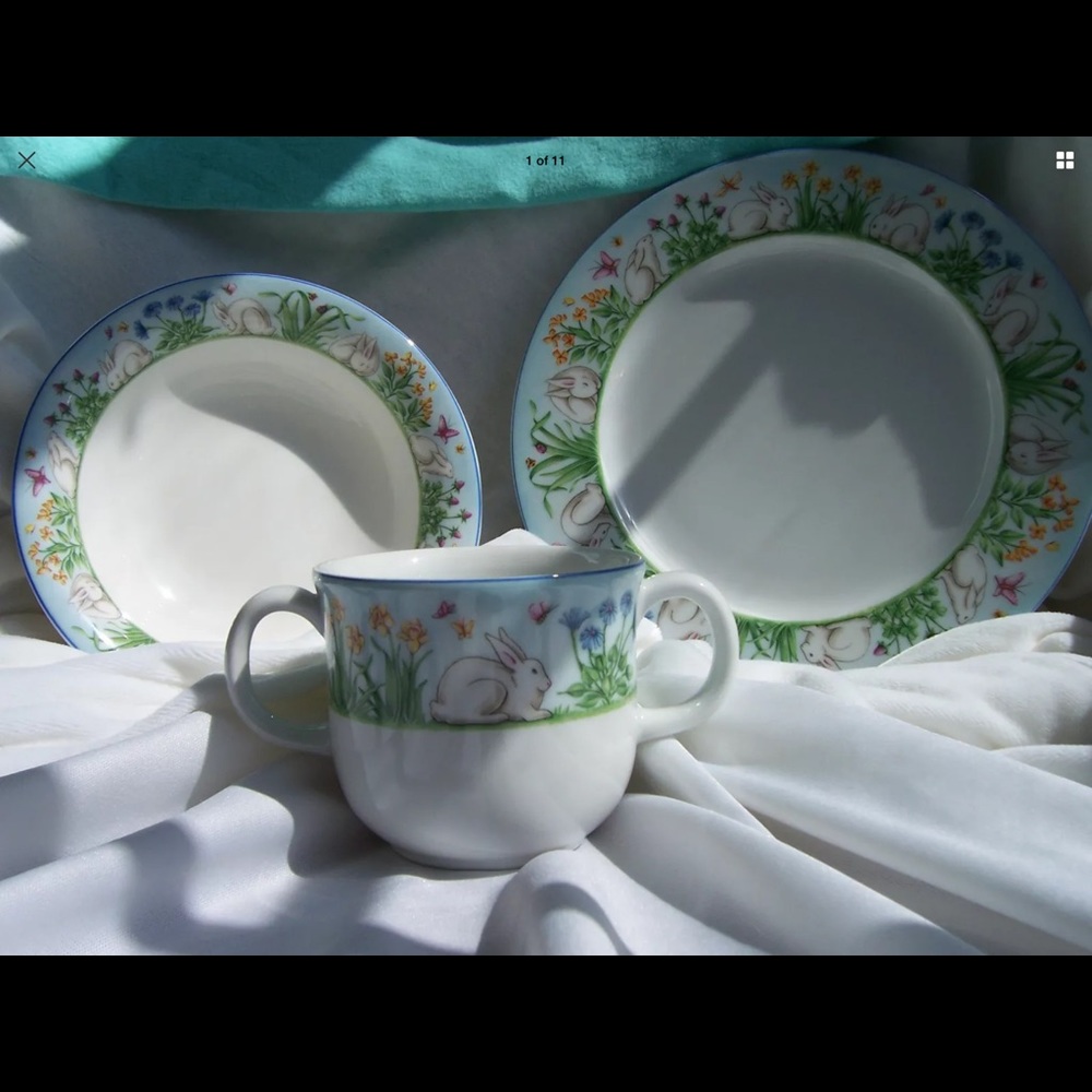 Tiffany & Co. Ceramic Child Dish Set